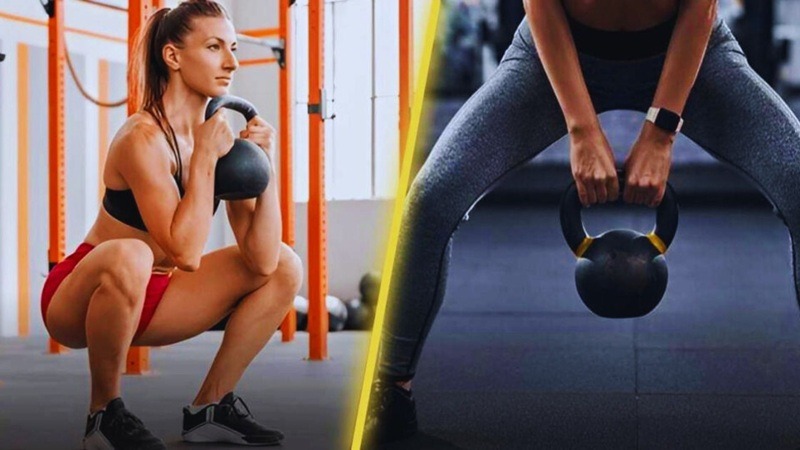 Goblet Squat là bài tập chân mông kinh điển được khuyên dùng trong lịch tập cho người mới tập gym.