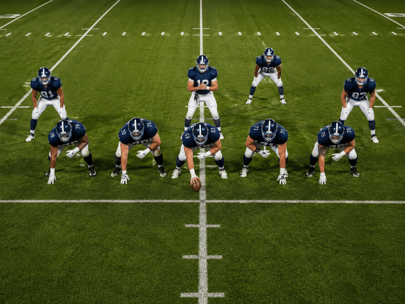 Trong American Football, mỗi đội bố trí 11 cầu thủ trên sân ở một thời điểm